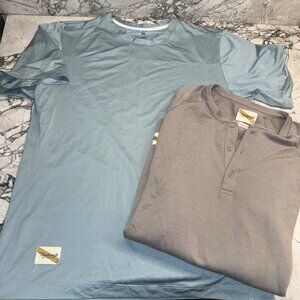 Tracksmith Men’s Medium Shirt Lot Short Long Sleeve  Bundle Set Henley Athletic